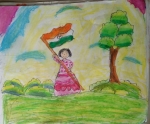 Aishwarya-T-Artwork-3-Girl-with-Flag-Drawing