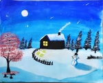 56-SK-Srinithi-Artwork-4-Winter-time-snow-scene