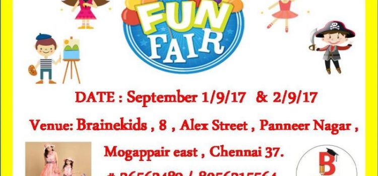 BRAINEKIDS – FUN FAIR 2017 18 – 1/9/17 & 2/9/17 BRAINEKIDS – FUN FAIR 2017 18 – 1/9/17 & 2/9/17