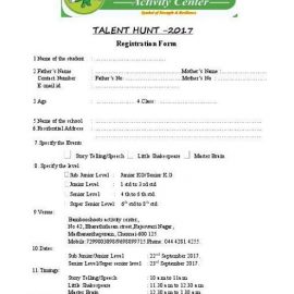 Talent Hunt-2017 by Bamboo Shoots Activity Center Talent Hunt-2017 by Bamboo Shoots Activity Center