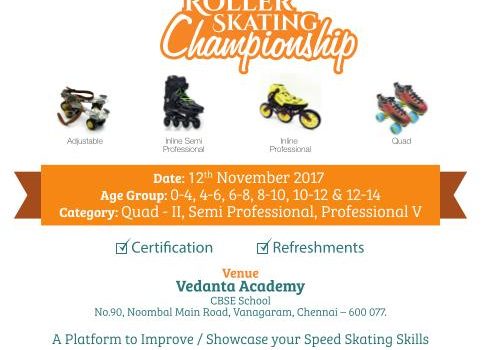 Roller Skating Championship on Novermber12,2017 at Vedanta Academy Roller Skating Championship on Novermber12,2017 at Vedanta Academy