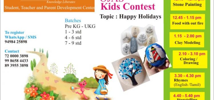 1 April 2018, Sunday Kids Contest @ Ojas Eduland 1 April 2018, Sunday Kids Contest @ Ojas Eduland