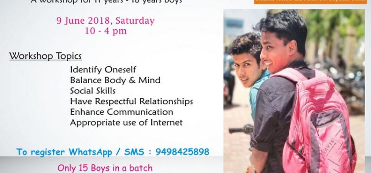1 day Workshop for 11 to 18 yrs boys – Behaviors Do Matter 1 day Workshop for 11 to 18 yrs boys – Behaviors Do Matter