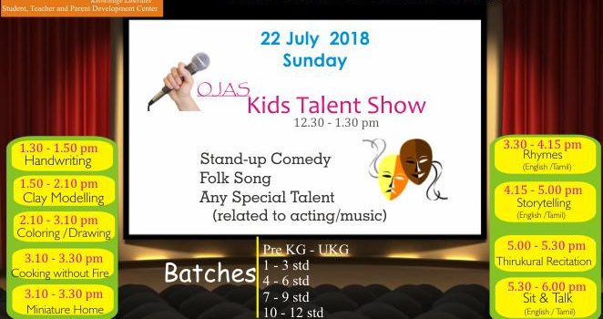 Ojas Eduland Kids Contest and Talent Show