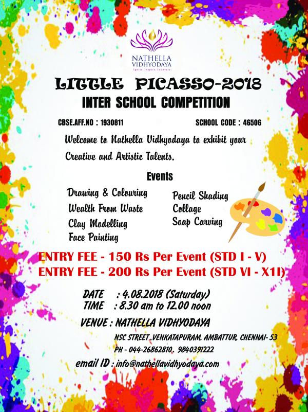 Nathella Vidhyodaya LITTLE PICASSO – 2018 Inter School Art Competition