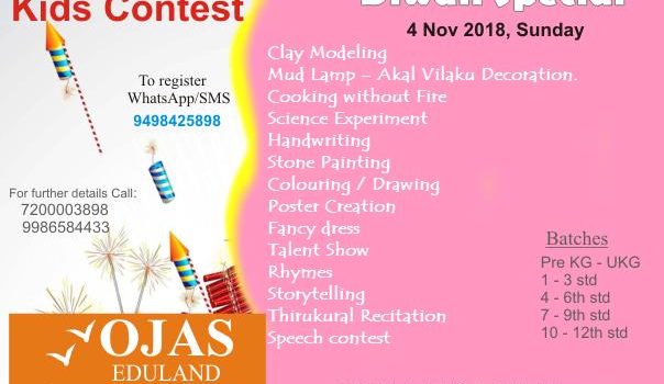 OJAS Eduland conducts Kids’ Contest on 4 Nov 2018, Sunday OJAS Eduland conducts Kids’ Contest on 4 Nov 2018, Sunday