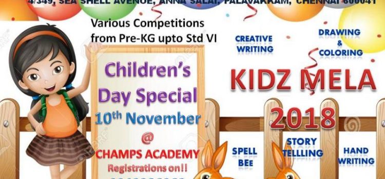 KIDZ MELA 2018 @Champs Academy on 10th November 2018 KIDZ MELA 2018 @Champs Academy on 10th November 2018