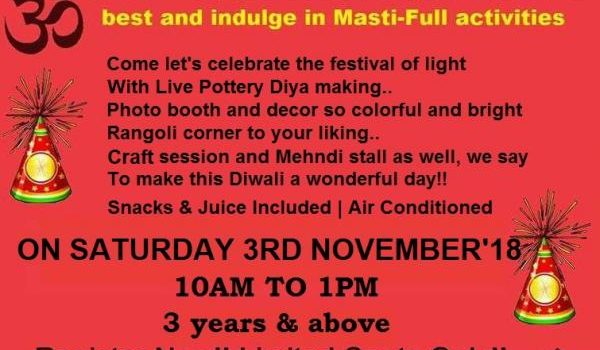 Diwali Masti at Hansel and Gretel kids on Nov 3, 2018 Diwali Masti at Hansel and Gretel kids on Nov 3, 2018