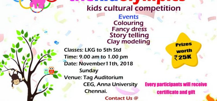 Thekidolympics, Inter-school Cultural Fest on Nov 11, 2018 Thekidolympics, Inter-school Cultural Fest on Nov 11, 2018