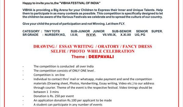 VIBHA FESTIVAL OF INDIA-2018-19 MONTH OF NOVEMBER VIBHA FESTIVAL OF INDIA-2018-19 MONTH OF NOVEMBER