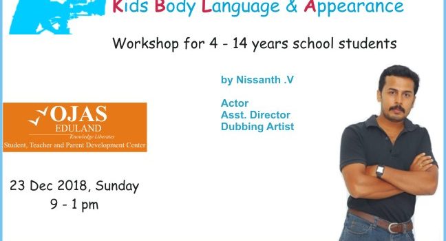 Kids Body Language & Appearance Workshop Kids Body Language & Appearance Workshop