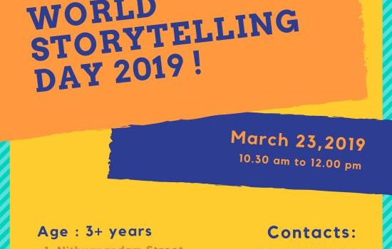 WSD Special Weekend Storytelling Session WSD Special Weekend Storytelling Session