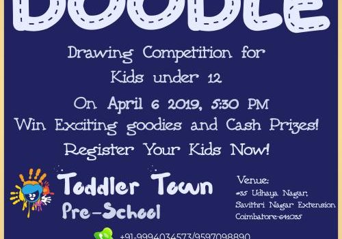 Drawing Competition at Toddler Town Preschool, Coimbatore