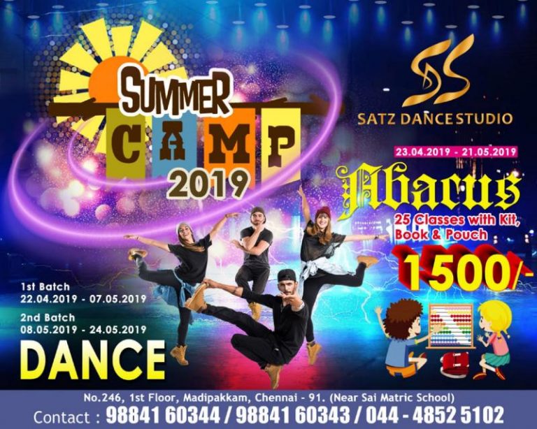 SATZ DANCE STUDIO Summer Camp for Dance and Abacus Kids Contests