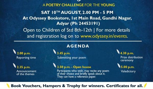 Poetry Challenge at Odyssey, Adyar Poetry Challenge at Odyssey, Adyar