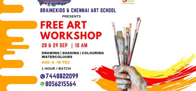 FREE ART WORKSHOP on 28 & 29 SEPTEMBER 2019