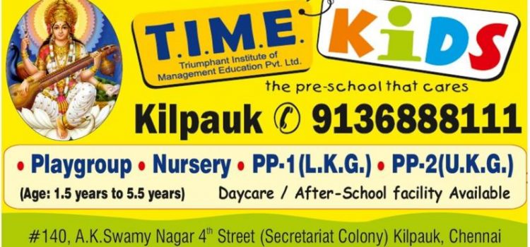 Vijayadasami Admissions Open at T.I.M.E Kids Kilpauk