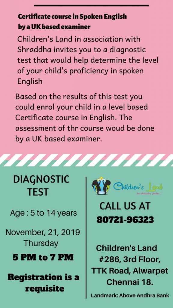 Diagnostic Test for Graded Examination in Spoken English on 21st