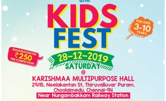KIDS FEST – Kids Competition on 28/12/2019 @Nungambakkam KIDS FEST – Kids Competition on 28/12/2019 @Nungambakkam