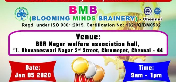 Blooming Minds Brainery State Level Abacus & Drawing Competition 2019