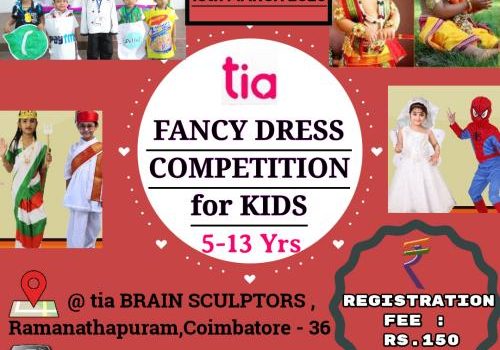 Fancy Dress Competition for Kids on 15th March 2020 by tia BRAIN SCULPTORS in Coimbatore