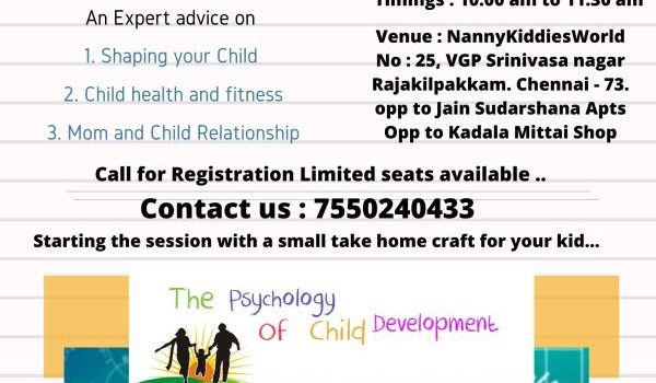 Workshop for Mother’s on Child Psychology and Development Workshop for Mother’s on Child Psychology and Development