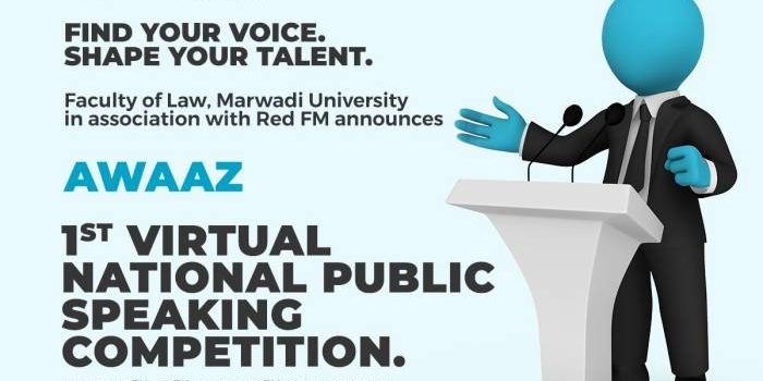 1st Virtual National Public Speaking Competition by Faculty of Law, Marwadi University