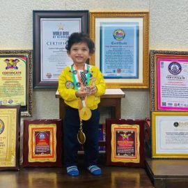 Arhaan Sai Gourishetty |18 Month old Art Prodigy | Youngest Prodigy Fluid Arts – World book of Records, London