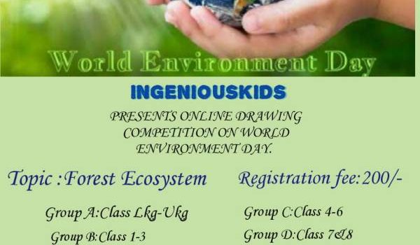 Ingeniouskids National Level Online Drawing Contest for World Environment Day 2022