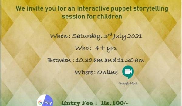 Weekend Storytelling Session on 03rd July 2021