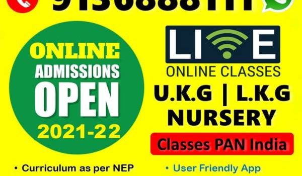 Online Live Classes for Kids – Nursery – Pre KG, LKG, UKG