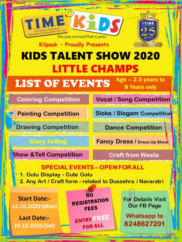 KIDS TALENT SHOW 2020 LITTLE CHAMPS All India Competitions For Kids 