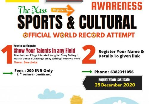 Noble 2nd The Mass Fit India Awareness World Records Attempt