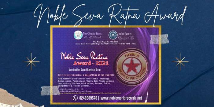 Noble Seva Ratna Award – 2021