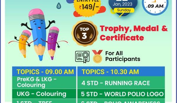 End NOW Polio – Resolution Art competition for school children on 22.01.2023