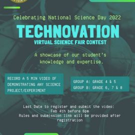 ‘Technovation’ – Virtual Science Fair Contest 2022