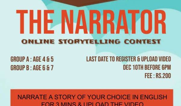 ‘The Narrators’- Online Storytelling Contest Dec 2021