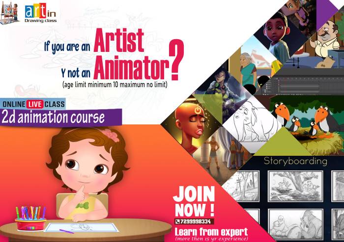 Learn Animation Class At Your Home (ONLINE Only) – Kids Contests