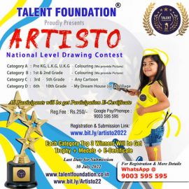 TALENT FOUNDATION – ARTISTO 2022- NATIONAL LEVEL DRAWING CONTEST
