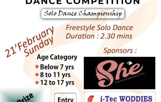 Beatz Solo Dance Competition on 21 February 2021