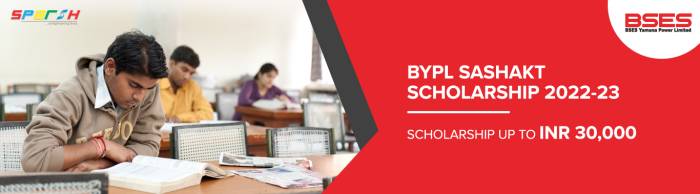 BYPL SASHAKT Scholarship 2022-23