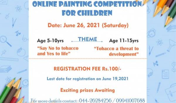 SMF – CANSTOP Online Painting Competition for Children | June 2021
