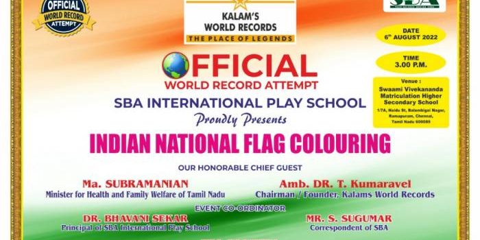Colouring World Record Event in Chennai