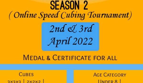 CUBING Season 2 ( Online Speed Cubing Tournament)
