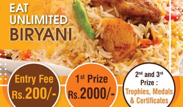 SBA ACADEMY Valasaravakkam Presents Eat Unlimited Biriyani Competition