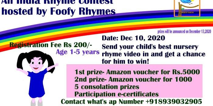 Foofy Rhymes All India Nursery Rhyme Online Contest
