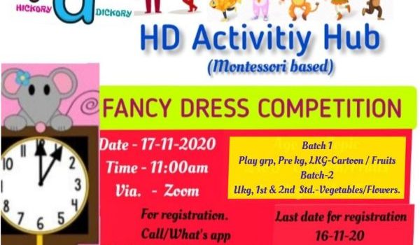 Hickory Dickory – Fancy Dress Competition on Nov 17th 2020