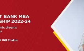 IDFC FIRST Bank MBA Scholarship 2022-24