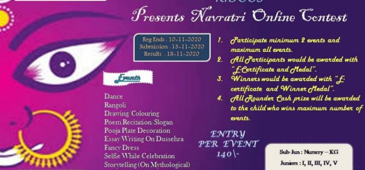 KIDOOS PRESENTS NAVRATRI ONLINE CONTEST 2020 KIDOOS PRESENTS NAVRATRI ONLINE CONTEST 2020