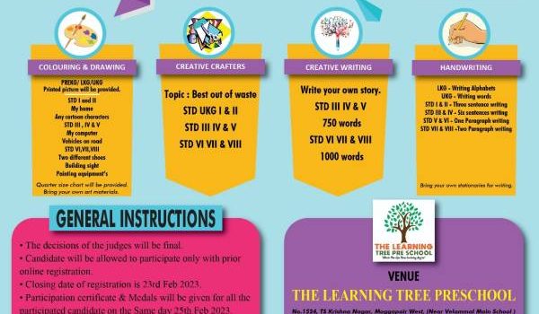 3rd District Level Competition 2023 by THE LEARNING TREE PRE SCHOOL